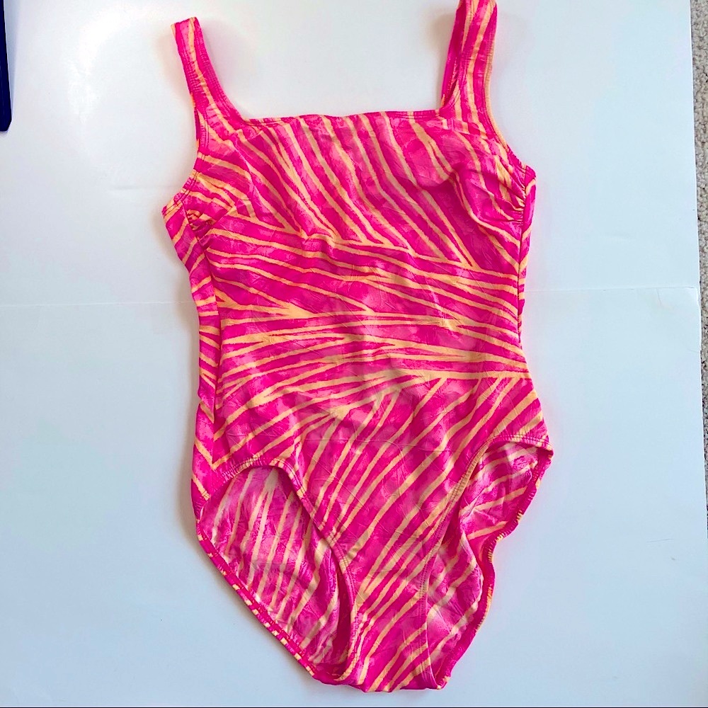 Cazimi | One piece swimsuit pink/yellow sz 10